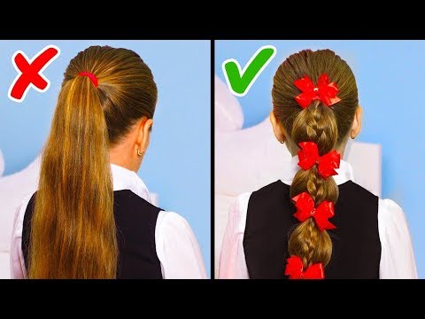 Видео: 30 ПРИЧЕСОК, КОТОРЫЕ ПОРАЗЯТ ВСЕХ ВОКРУГ 1 СЕНТЯБРЯ