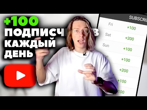 Видео: 100 ПОДПИСЧИКОВ В ДЕНЬ | Как набрать подписчиков на YouTube