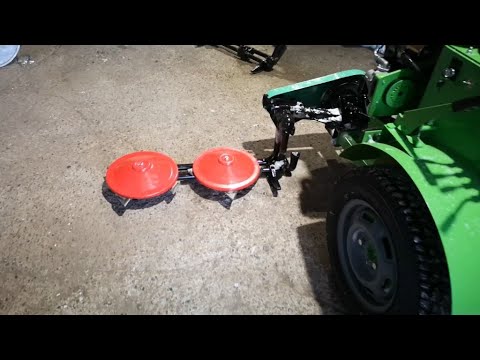 Видео: Минипогрузчик навесная роторная косилка