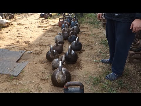 Видео: ОБЗОР ТЯЖЁЛЫХ ГИРЬ ИНДИВИДУАЛЬНОГО ИЗГОТОВЛЕНИЯ ВРЕМЁН СССР REVIEW OF CUSTOM MADE HEAVY KETTLEBELLS