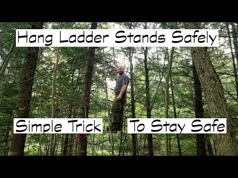 Видео: Подвесная лестница надежно крепится к дереву — простой трюк