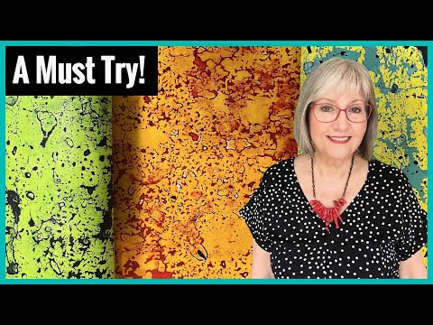 Видео: Создание текстуры на гелевой пластине с помощью только воды