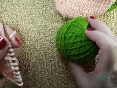 Видео: Следочки с 3-х петель без швов на 2-х спицах.