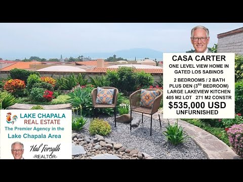 Видео: Casa Carter — одноуровневый дом с видом на озеро Чапала, пользующийся спросом