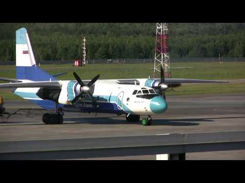 Видео: Волшебный звук АН-26. Запуск двигателей. Емельяново, 16.08.2017
