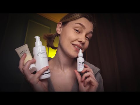 Видео: 🛀АСМР спа-уход за твоим лицом┃массаж лица┃ASMR skincare routines
