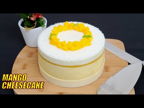 Видео: (без духовки) Лучший рецепт чизкейка с манго и кокосом ASMR [Subtitles] HNC Kitchen
