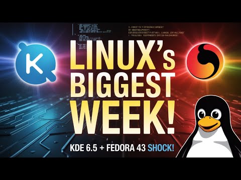 Видео: Linux только что пережил самую значимую неделю 2025 года! Огромное обновление KDE, Fedora 43 и др...