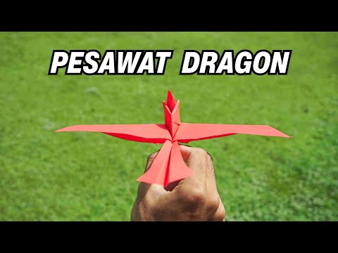 Видео: Оригами Дракон Бумажный Самолетик - ЭЛЕКТРОГАМИ