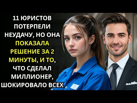 Видео: 11 ЮРИСТОВ не смогли, но УБОРЩИЦА нашла РЕШЕНИЕ за 2 минуты, и МИЛЛИОНЕР всех шокировал.