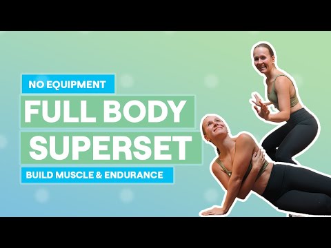 Видео: 20-минутная тренировка на всё тело дома | Без оборудования + Суперсет