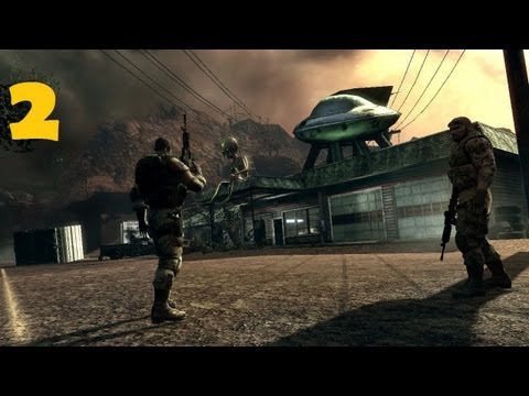 Видео: Прохождение BlackSite Area 51: Часть 2 [Дорога к бункеру]