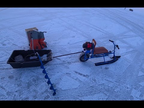 Видео: Первый выезд на мотособаке на рыбалку Чайка левый пляж