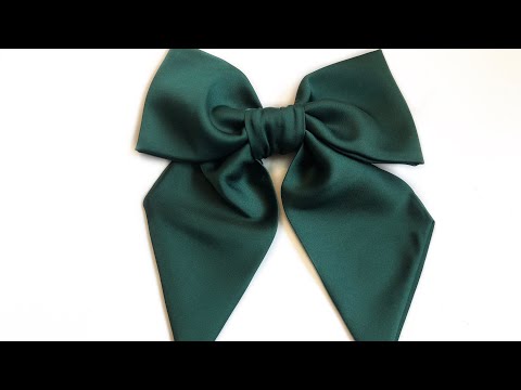 Видео: Бант из ткани. Шьём за 15 минут