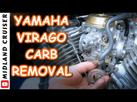 Видео: РУКОВОДСТВО ПО СНЯТИЮ КАРБЮРАТОРА VIRAGO 1100 | Как снять карбюратор с Yamaha XV 1100 |