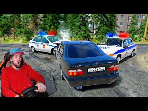 Видео: ПОЛИЦЕЙСКАЯ ПОГОНЯ ОБЛАВА ДПС - BeamNG.drive