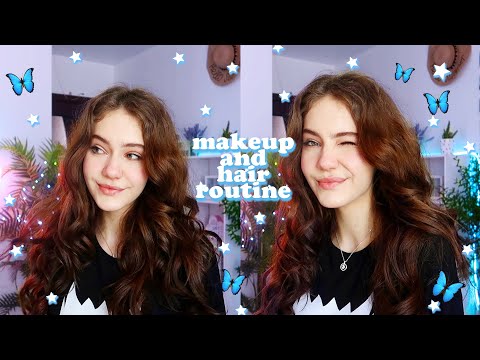 Видео: Мой повседневный макияж и укладка 2020 ||summer makeup and hair routine