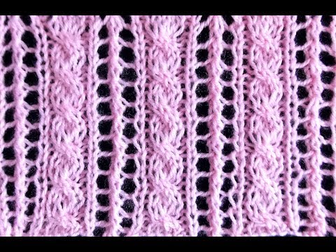 Видео: Ажурные полоски с косичками