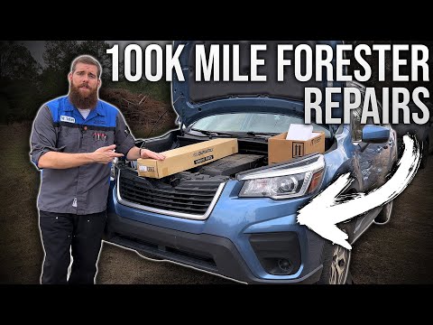 Видео: Ремонт Subaru Forester на 100 000 миль: новая ось, сальники оси, воздушный фильтр и поликлиновой ...