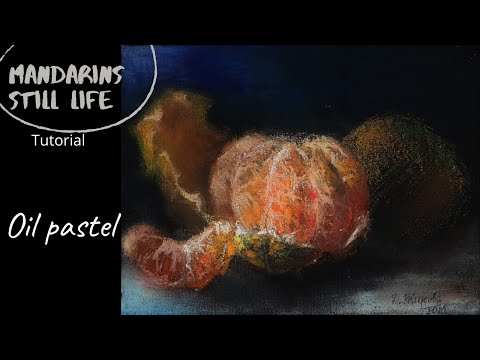 Видео: Масляная пастель | Oil pastel drawing