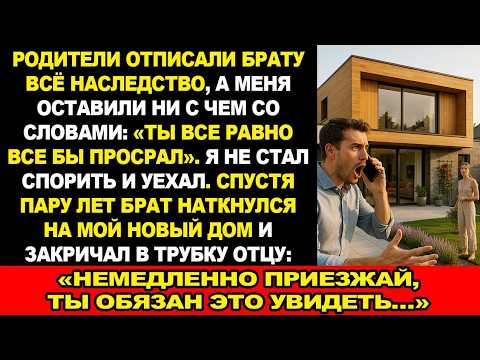 Видео: Родители оставили наследство брату, а мне ничего не досталось. А через год он нашел мой новый дом.