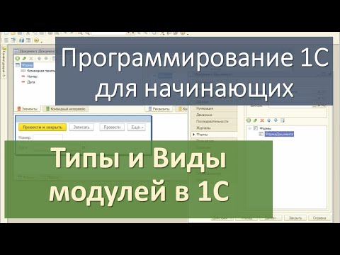 Видео: Типы и Виды модулей в 1С