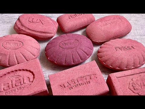 Видео: Painted soap ASMR Satisfying video Soap crunch Relaxing sounds Резка крашенного мыла АСМР