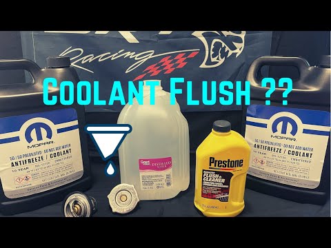 Видео: Промывка охлаждающей жидкости в Hellcat!!