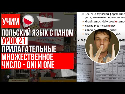 Видео: Именительный падеж множественного числа для прилагательных. Урок 21 - Польский  с нуля.