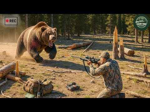 Видео: Шокирующие кадры нападения медведя! 30 самых жестоких сражений с медведями, атакующими фермы с по...
