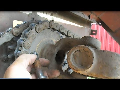Видео: Пресс Киргизстан  Крепление звездочек привода граблин упаковщика