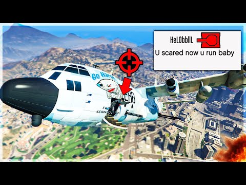 Видео: Titan 250D троллит ЗЛОГО танкового трихарда в GTA Online!!