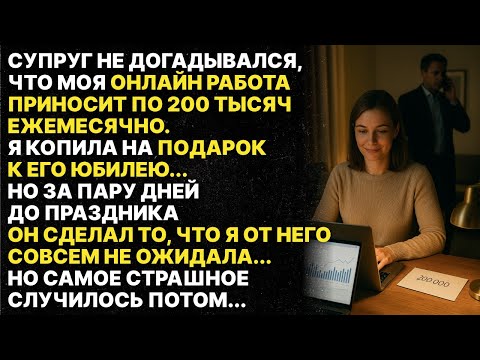 Видео: Должна послушать каждая жена! Муж не знал сколько я зарабатываю