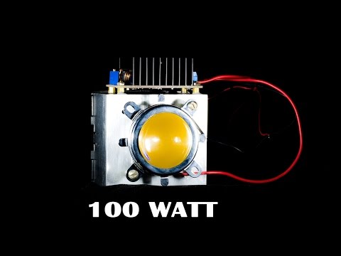 Видео: led прожектор 100 Ватт