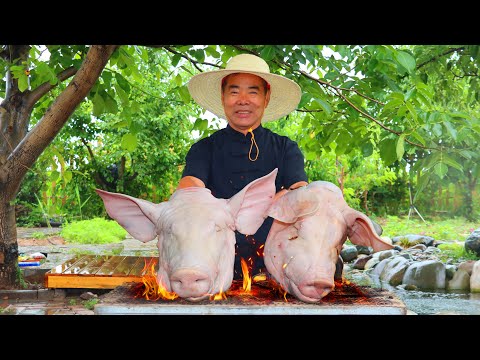 Видео: Огромные свиные головы: тушили, жарили на углях. Безумно вкусно! | Дядя Деревенский Гурман
