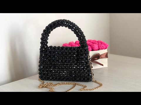 Видео: Ең оңай жолмен Моншақпен Сөмке тоқу. Сумка из бусин. Bead Bag Pearls#сумкаизбусин#tutorial