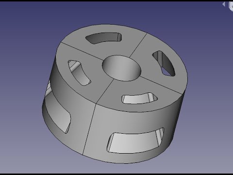 Видео: FreeCad Сегментные вырезы