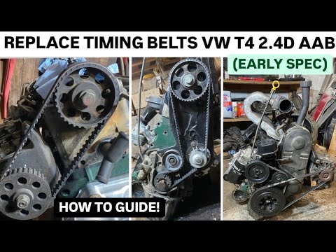 Видео: Как заменить ремень ГРМ на VW T4 (2.4D AAB) — ПОЛНОЕ РУКОВОДСТВО!