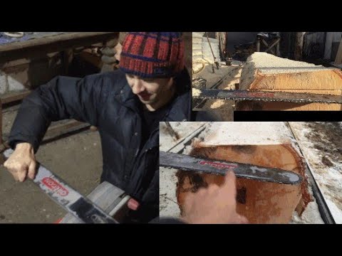 Видео: Пилорама пилит в небо! исправляем шину!