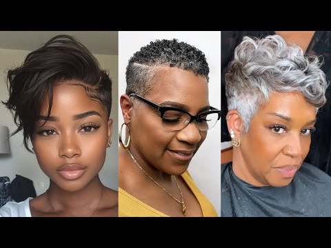 Видео: 34 лучших идеи коротких натуральных черных волос для темнокожих девушек 30–40 лет
