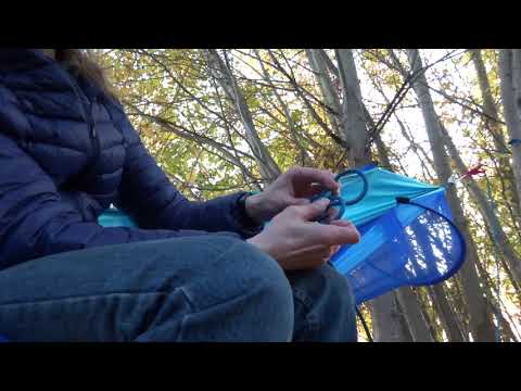 Видео: Подвес гамака на "мягких карабинах", мой вариант.