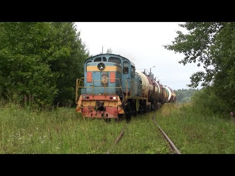 Видео: Тепловоз ТГМ4 на пром.ветках на ст. Пюсси / TGM4 on industrial branches at Püssi
