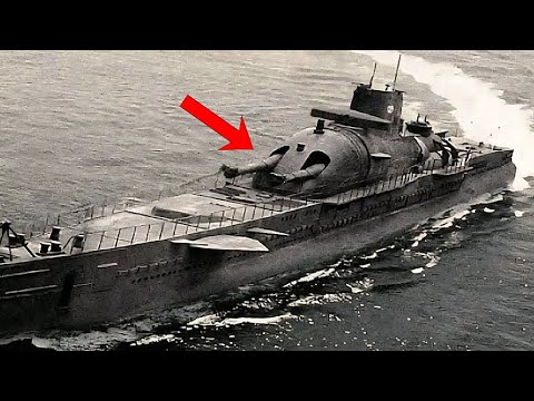 Видео: Огромная подлодка с гигантской пушкой, установленной сверху!
