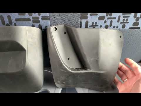 Видео: Обзор и установка удлинённых брызговиков на LADA Granta FL (Часть 2. Задние широкие)