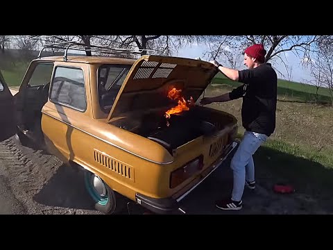 Видео: У нас СГОРЕЛА ТАЧКА! Путешествие на Запорожце 968М. VeddroShow