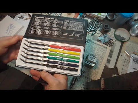 Видео: Тарированные надфиля (напильники) для определения твёрдости стали TSUBOSAN Hardness Tester HRC40~65