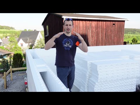 Видео: Энергоэффективный дом из пенопластовых кубиков! Часть 5