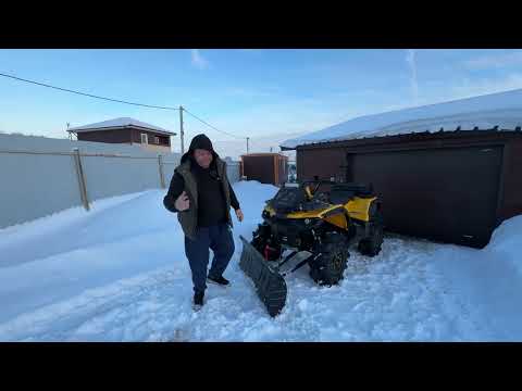 Видео: Stels Guepard какой отвал поставить и как чистить снег.