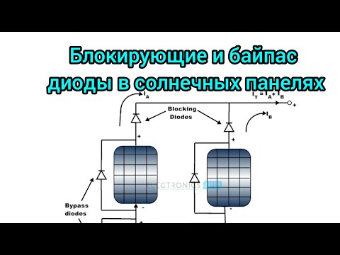 Видео: ✅Использование диодов  в солнечной энергетике. Diodes in solar panels circuit.