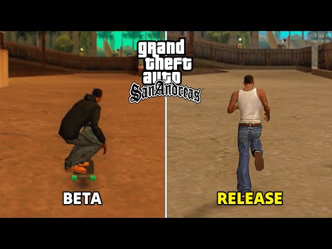Видео: GTA SAN ANDREAS - BETA vs РЕЛИЗ